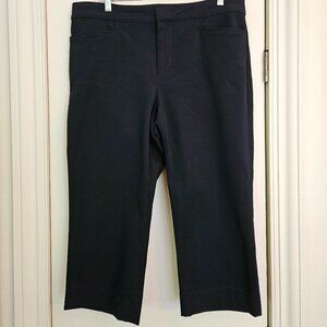 Chaps Black Capri Pants Size 14  Slimming